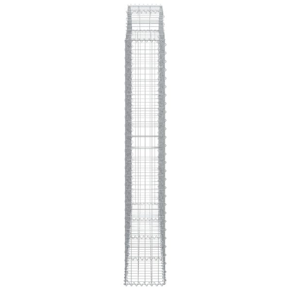 Coș gabion arcuit, 200x30x180/200cm, fier galvanizat