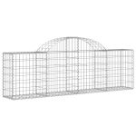 Coș gabion arcuit 200x30x60/80 cm fier galvanizat