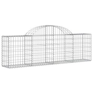 Coș gabion arcuit 200x30x60/80 cm fier galvanizat