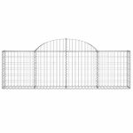 Coș gabion arcuit 200x30x60/80 cm fier galvanizat