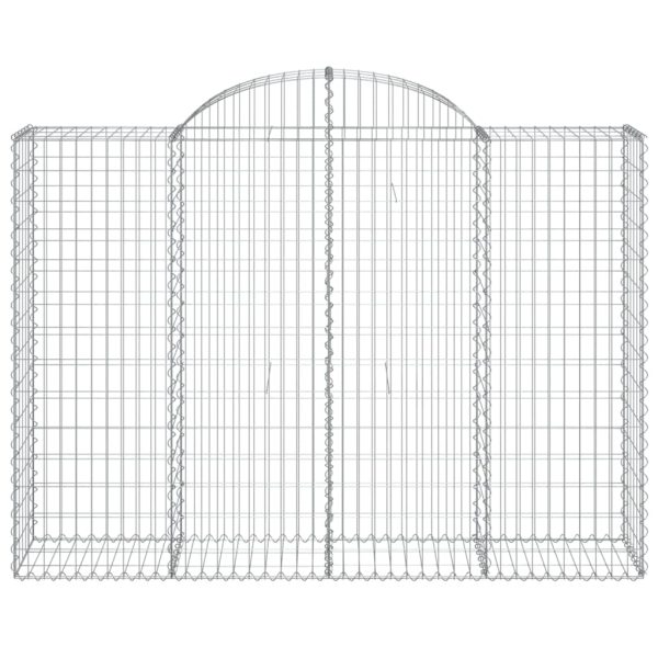 Coș gabion arcuit, 200x50x140/160 cm, fier galvanizat