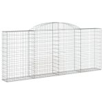 Coș gabion arcuit, 300x30x120/140 cm fier galvanizat