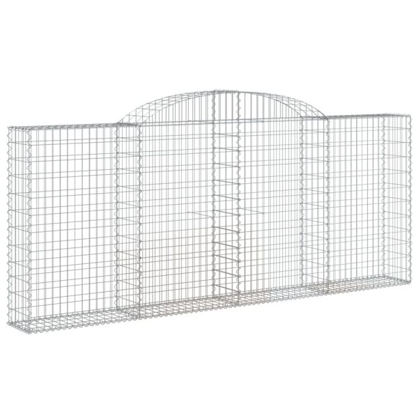 Coș gabion arcuit, 300x30x120/140 cm fier galvanizat