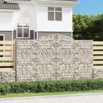 Coș gabion arcuit, 300x50x180/200 cm, fier galvanizat