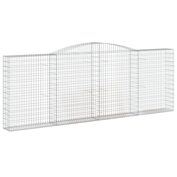 Coș gabion arcuit, 400x30x140/160 cm, fier galvanizat