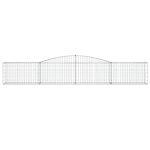 Coș gabion arcuit 400x50x60/80 cm fier galvanizat