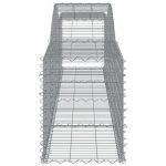 Coș gabion arcuit 400x50x60/80 cm fier galvanizat