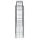 Coș gabion arcuit, 400x50x160/180 cm, fier galvanizat