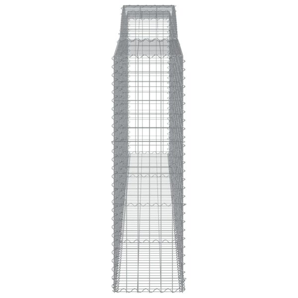 Coș gabion arcuit, 400x50x160/180 cm, fier galvanizat
