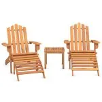 Set mobilier de grădină Adirondack, 3 piese, lemn masiv acacia
