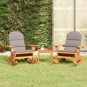 Set mobilier de grădină Adirondack, 3 piese, lemn masiv acacia