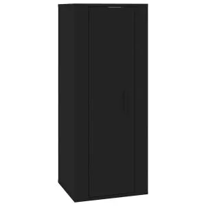 Dulap TV montat pe perete, negru, 40×34,5×100 cm
