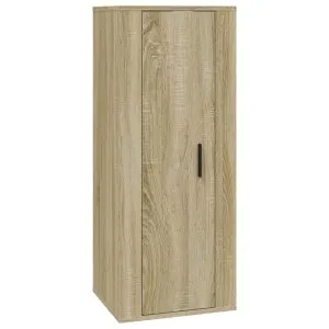 Dulap TV montat pe perete, stejar sonoma, 40×34,5×100 cm