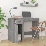 Birou, gri sonoma, 100x49x75 cm, lemn prelucrat