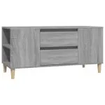 Comodă TV, gri sonoma, 102×44,5×50 cm, lemn prelucrat
