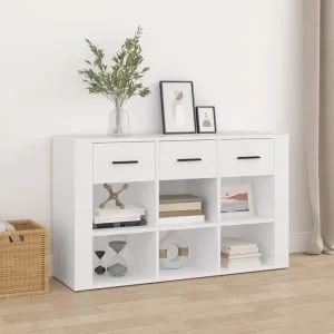 Servantă, alb, 100x30x59,5 cm, lemn compozit