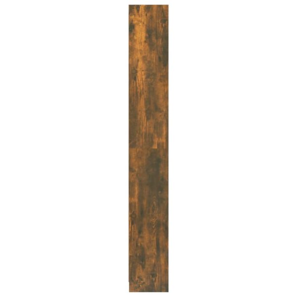 Bibliotecă 5 niveluri stejar fumuriu 40x24x175 cm lemn compozit
