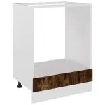 Dulap pentru cuptor stejar fumuriu 60x46x81,5 cm lemn compozit