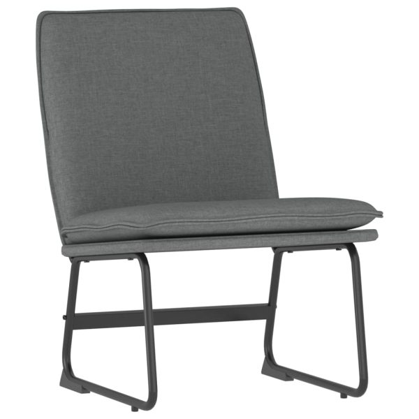 Scaun de relaxare, gri închis, 52x75x76 cm, material textil