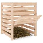 Compostor, 63,5×63,5×77,5 cm, lemn masiv de pin