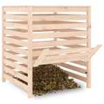 Compostor, 82,5×82,5×99,5 cm, lemn masiv de pin