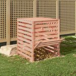Compostor, 82,5×82,5×99,5 cm, lemn masiv de douglas