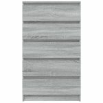 Dulap cu sertar, gri sonoma, 60x36x103 cm, lemn prelucrat