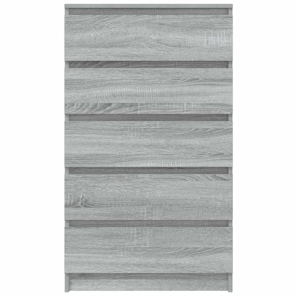 Dulap cu sertar, gri sonoma, 60x36x103 cm, lemn prelucrat