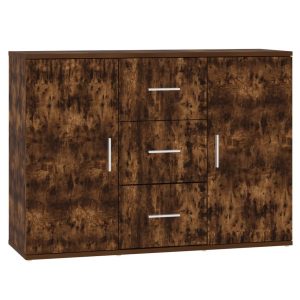 Dulap, stejar fumuriu, 91×29,5×65 cm, lemn compozit