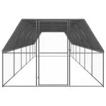 Coteț de păsări pentru exterior, 3x12x2 m, oțel galvanizat