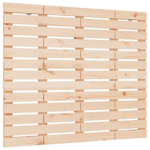 Tăblie de pat pentru perete, 126x3x91,5 cm, lemn masiv de pin