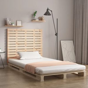 Tăblie de pat pentru perete, 141x3x91,5 cm, lemn masiv de pin