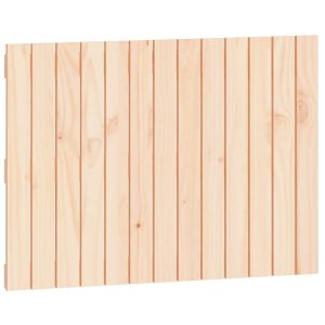 Tăblie de pat pentru perete, 82,5x3x60 cm, lemn masiv de pin