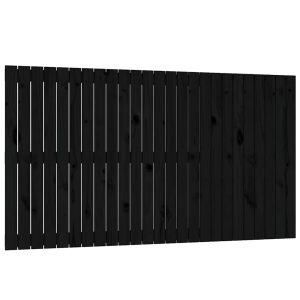 Tăblie de pat pentru perete, negru, 159,5x3x90 cm