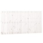 Tăblie de pat pentru perete, alb, 166x3x90 cm, lemn masiv pin