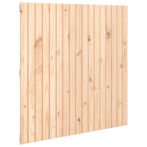 Tăblie de pat pentru perete, 108x3x110 cm, lemn masiv de pin