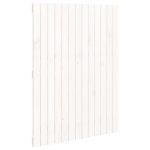 Tăblie de pat pentru perete, alb, 82,5x3x110 cm, lemn masiv pin