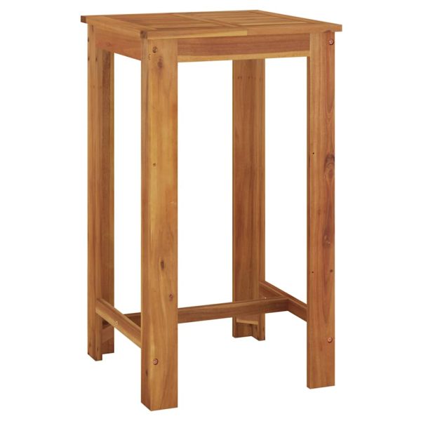 Masă de bar de grădină, 60 x 60 x 105 cm, lemn masiv de acacia