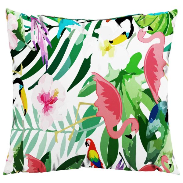 Perne decorative, 4 buc., multicolor, 40×40 cm, textil