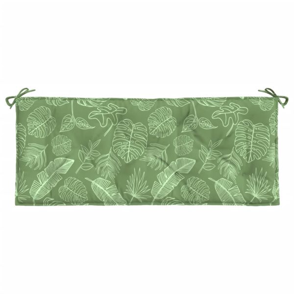 Pernă bancă de grădină, model frunze, 120x50x7 cm, textil