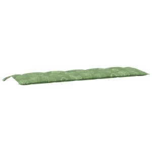 Pernă bancă de grădină model frunze, 180x50x7 cm, textil oxford