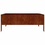 Strat înălțat de grădină, 100x100x41 cm, oțel corten