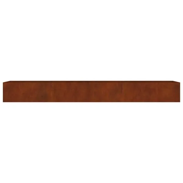 Strat înălțat de grădină, 360x80x40 cm, oțel corten