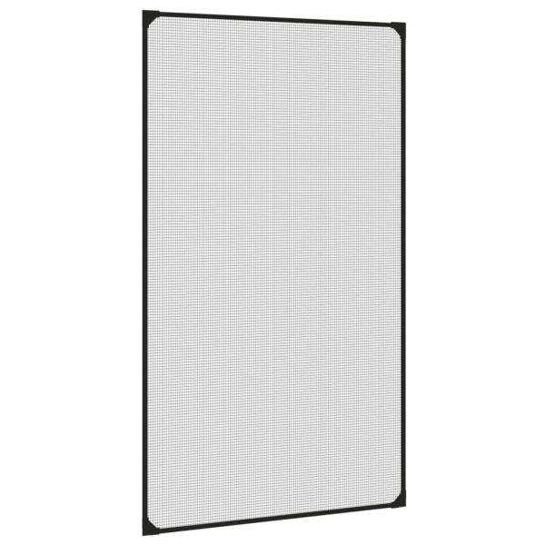 Plasă insecte magnetică pentru ferestre, antracit, 80×140 cm