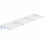 Copertină de ușă, gri și transparent, 297,5×90 cm, policarbonat