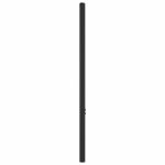Tăblie de pat metalică, negru, 100 cm