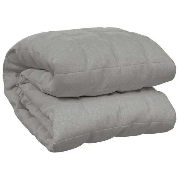Pătură grea, gri, 122×183 cm, 5 kg, material textil