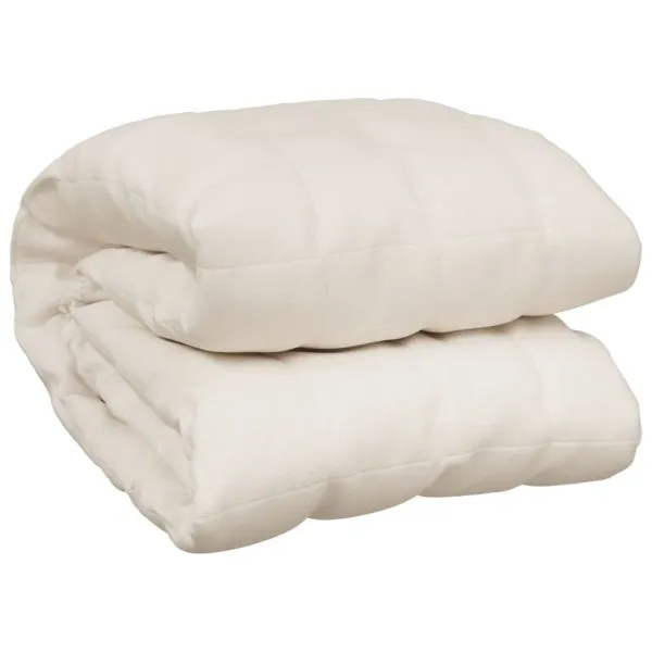 Pătură grea, crem deschis, 220×230 cm, 11 kg, material textil