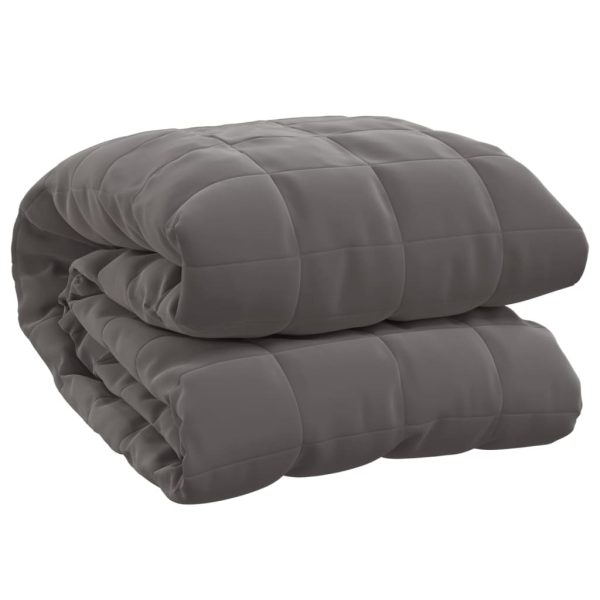 Pătură grea, gri, 140×200 cm, 6 kg, material textil