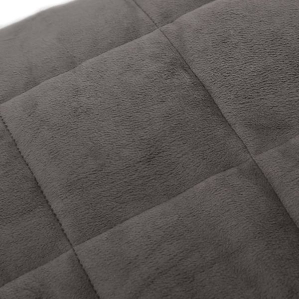 Pătură grea, gri, 152×203 cm, 11 kg, material textil